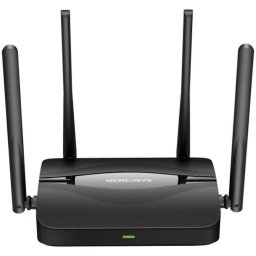 Router Wireless Mercusys BE3600, Dual-Band, Wi-Fi 7, Viteza 688 Mbps la 2.4 GHz + 2880 Mbps la 5 GHz, Negru, MR25BE