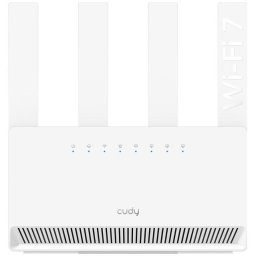 Router Wireless Cudy WR3600E, BE3600, Dual-Band, Wi-Fi 7, Quad-Core 2.0 GHz, 128MB/512MB Flash/RAM, Cudy Mesh, Alb