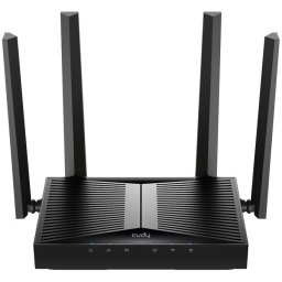 Router Wireless Cudy WR3600, BE3600, Dual-Band, Wi-Fi 7, Quad-Core 2.0GHz, 128MB/512MB Flash/RAM, Cudy Mesh, Negru