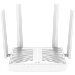 Router Wireless Cudy AX3000, Dual-Band, Wi-Fi 6, Dual-Core 1.3GHz, 128MB-256MB Flash-RAM, Cudy Mesh, Alb, WR3000E