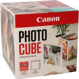 Hartie Canon Photo Cube & Frame PP-201, Glossy II, 13 x 13 cm (5 x 5 inch), 40 coli, Creative Pack Blue