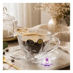 Serviciu cafea cristal Bohemia 6 persoane (12 piese)