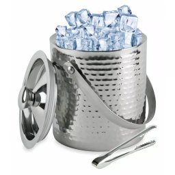 Frapiera pentru gheata Kinghoff KH 1503, 1,5 L, Exterior reliefat, Pereti dubli, Maner, Otel inoxidabil