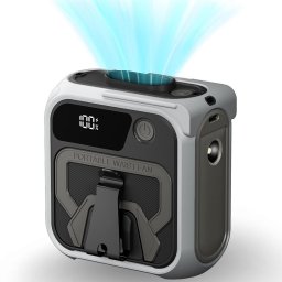 Mini Ventilatoare Ventilator Portabil cu Acumulator 10000mAh, 5 Viteze - Techsui (Z13) - Gray