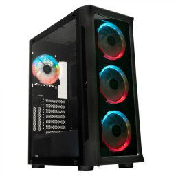 CARCASA SPACER - gaming, Middle Tower, ATX, SHIELD, fara sursa, sticla securizata, 4 x ARGB fan, HUB, telecomanda, USB 3.0 x 1, USB 2.0 x 2, HD-AUdio, Jack 3.5mm x 2 ,SPCS-GC-SHIELD (timbru verde 0.35 lei)