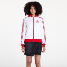 Jacheta adidas Beckenbauer Track Top White/ Better Scarlet