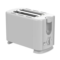 Prajitor de paine Rosberg R51440G, 700W, 2 felii, 6 trepte, Suprafata exterioara fara incalzire, Alb