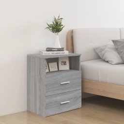 Noptiera, gri sonoma, 50x32x60 cm GartenMobel Dekor