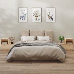 Noptiere, 2 buc., 60x34x51 cm, lemn masiv de pin GartenMobel Dekor
