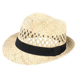 Pălărie de paie pentru bărbați, 100% naturală