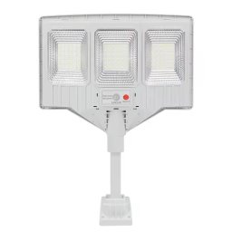 Lampa solara stradala cu telecomanda JG 703 cu 3 casete 108 LED 6000K senzor de miscare 100W