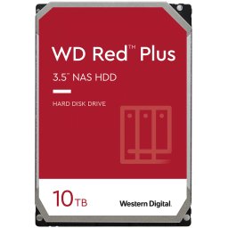 HDD NAS WD Red Plus 10TB CMR, 3.5, 256MB, 7200 RPM, SATA, TBW: 180