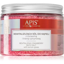 Apis Natural Cosmetics Cranberry Vitality sare de baie relaxanta cu minerale din Marea Moartă 650 g