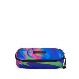 EASTPAK Etui albastru / verde limetă / roz