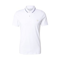 GUESS Tricou bleumarin / albastru fumuriu / alb