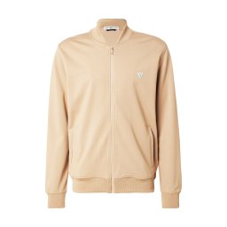 GUESS Hanorac nisipiu / verde deschis / negru / alb