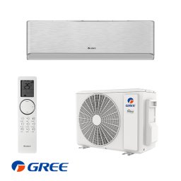 Aparat de aer conditionat inverter Gree Airy GWH09AVCXB-K6DNA1B, 9000 BTU, 19 m², A+++, A++, Wi-Fi, R-32, Argintiu