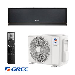 Aparat de aer conditionat inverter Gree Airy GWH18AVDXE-K6DNA1A, 18 000BTU, 35 m², A+++/A++, R-32, Negru