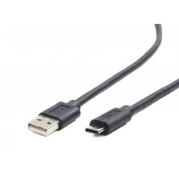 CABLU USB2.0 la USB3.1 (Type-C) GEMBIRD 1m, (AM/CM), black, CCP-USB2-AMCM-1M