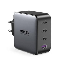 Incarcator de retea CD226 Quick Charge 4, 100W GaN, 3x USB Type-C 5V/3A, 1x USB, Negru