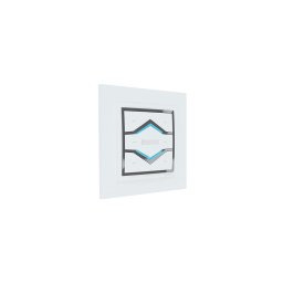 Telecomanda de perete pentru jaluzele si perdele Motorline MX94, 433.92 Mhz, 2 canale, alb
