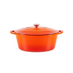OALĂ FONTĂ EMAILATĂ 3.85 LITRI, OVALĂ, ORANGE, LÄTT HOME