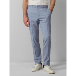 s.Oliver BLACK LABEL Pantaloni costum barbati cu model fin si croiala Slim Fit, Albastru deschis (SELECTATI MARIMEA: 44)