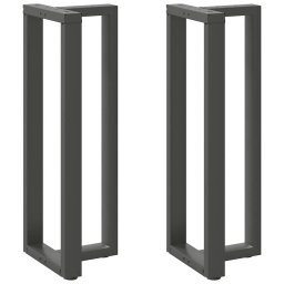 Picioare de masa de bar în forma de T, 2 buc., antracit, 40x35x(110-111) cm, otel GartenMobel Dekor