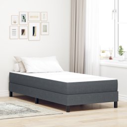 Saltea cu arcuri tip pocket Gri închis, Medie, 90x200x20 cm, Fabric GartenMobel Dekor