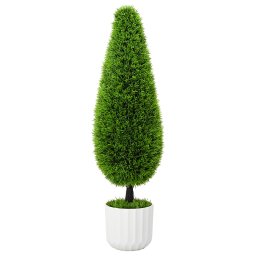 Planta artificiala topiary Pin cu ghiveci 24x90 cm Verde GartenMobel Dekor