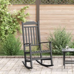 scaun balansoar pentru gradina Negru 65x84x114 cm HDPE GartenMobel Dekor