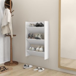 Pantofar de perete, alb, 60x18x90 cm, PAL GartenMobel Dekor
