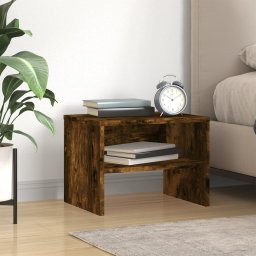 Noptiera, stejar fumuriu, 40x30x30 cm, lemn prelucrat GartenMobel Dekor