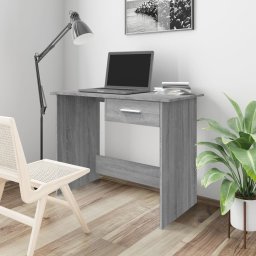 Birou, gri sonoma, 100x50x76 cm, lemn prelucrat GartenMobel Dekor