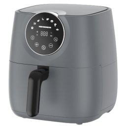 Friteuza cu aer cald Heinner HAF-B6GREY1700, 1700 W, digital, 5.7 litri, termostat reglabil, timer, gri