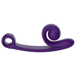 Snail Vibe Curve - Vibrator 2 în 1 pentru clitoris - silicon lila