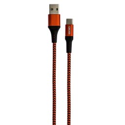 Accesorii birotica Cablu date GRIXX - USB-C to USB, impletit, lungime 3m - rosu/negru