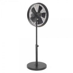 Ventilator Ventilator cu picior 50W, 3 viteze, corp metalic, 5 lame, Inaltime reglabila, oscilatie orizontala, negru