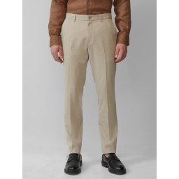 s.Oliver BLACK LABEL Pantaloni costum barbati cu model fin si croiala Slim Fit, Maro deschis (SELECTATI MARIMEA: 56)