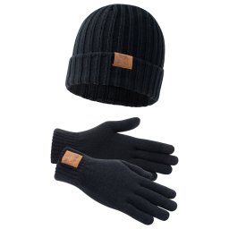 Lonsdale Unisex Beanie and Glove Set