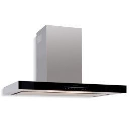 Klarstein Alinea 90 Smart, hota, 90 cm, montat pe perete, WiFi, A++, 500 m³/h, ecran tactil (CGCH3-Alinea-90BK)