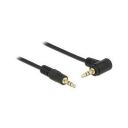 Accesorii Audio Hi-Fi Delock cable Audio 3.5mm male/male angled black 1.0m