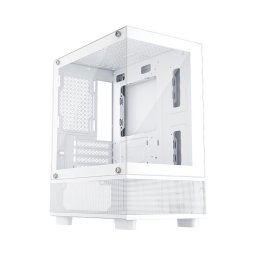Carcasa MI2-A, Middle Tower, M-ATX/ITX, fara sursa, culoare alba