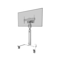 Stand podea mobil NM MUp 37-75" 70kg alb