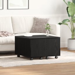 masa de cafea Negru Stejar 60x60x38 cm din Lemn Compozit GartenMobel Dekor