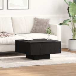 Mese de cafea din lemn ingineresc, negre, 60 x 60 x 31,5 cm GartenMobel Dekor