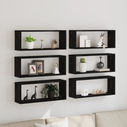 Rafturi de perete, 6 buc., stejar artizanal, 60x15x23 cm, lemn GartenMobel Dekor