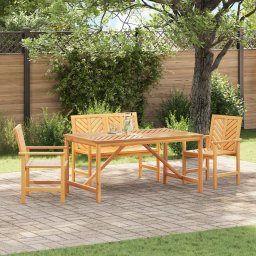 Set de mese pentru gradina de 4 piese din lemn de acacia GartenMobel Dekor