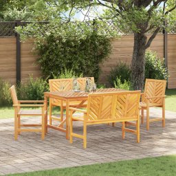 Set masa gradina 5 piese din lemn masiv de acacia GartenMobel Dekor
