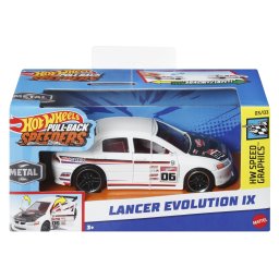 HOT WHEELS MASINUTA METALICA CU SISTEM PULL BACK LANCER EVOLUTION IX SCARA 1:43